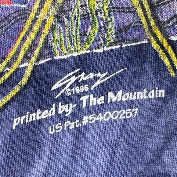 Vintage 1996 The Mountain Native American Tribe Graphic Short Sleeve T-Shirt XXL - Picture 3 of 7